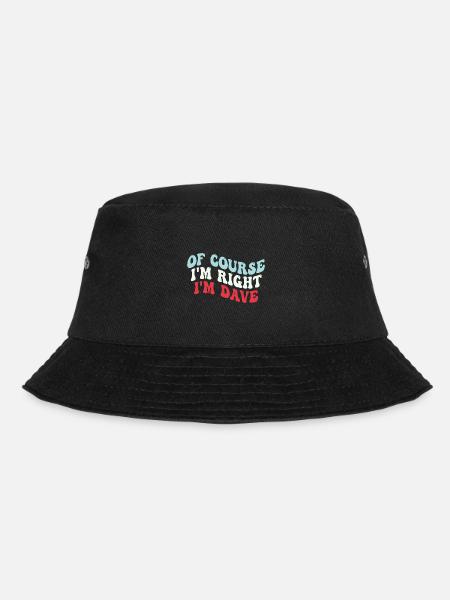 Ich bin Dave - Bucket Hat - Schwarz