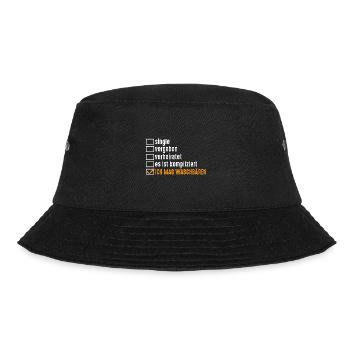 Tiermotiv Waschbär - Bucket Hat - Schwarz - Vorne - Lela (165cm)