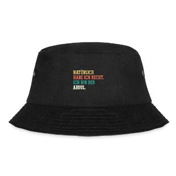 Abdul Lustiger Spruch Vorname Name Abdul - Bucket Hat - Schwarz - Vorne - Lela (165cm)