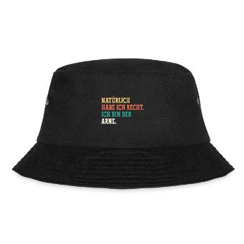 Arne Lustiger Spruch Vorname Name Arne - Bucket Hat - Schwarz - Vorne - Lela (165cm)