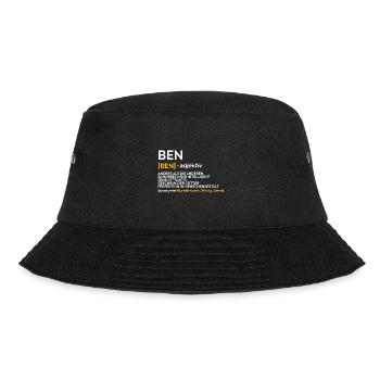 Ben - Bucket Hat - Schwarz - Vorne - Lela (165cm)