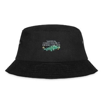 Saged And Confused But Highly Amused Smudge - Bucket Hat - black - Front - Lela (165cm)