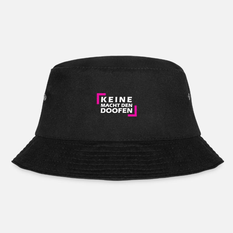 Keine Macht den Doofen - Bucket Hat - Schwarz