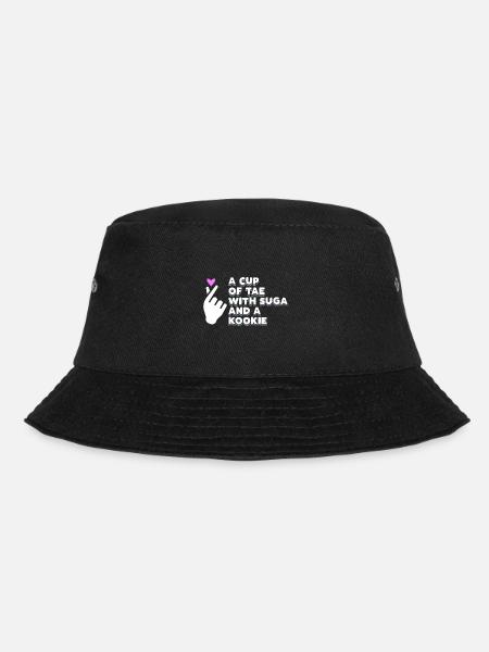 A Cup Of Tae With Suga And A Kookie - Bucket Hat - Schwarz
