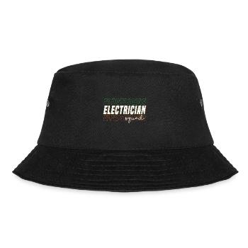 Electrician Squad Electro Worker Craftsman - Bucket Hat - black - Front - Lela (165cm)