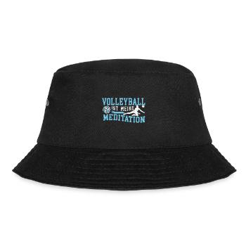 Volleyball ist meine Meditation Volleyballspieler - Bucket Hat - Schwarz - Vorne - Lela (165cm)