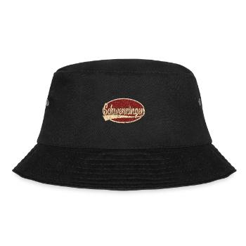 Schwenningen retro design - Bucket Hat - Schwarz - Vorne - Lela (165cm)
