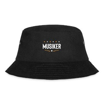 Musiker Beruf - Bucket Hat - Schwarz - Vorne - Lela (165cm)