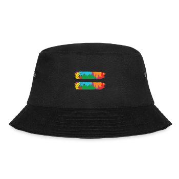 LBGT Flag Gay Pride Human Vintage Rainbow - Bucket Hat - Schwarz - Vorne - Lela (165cm)
