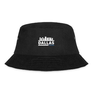 Skyline von Dallas Design für stolze Texaner - Bucket Hat - Schwarz - Vorne - Lela (165cm)