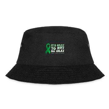 its okay to not be okay Mental Health Awareness - Bucket Hat - black - Front - Lela (165cm)