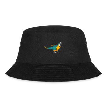 Yellow-breasted Macaw Parrot Blue And Yellow Macaw - Bucket Hat - black - Front - Lela (165cm)