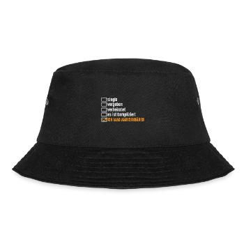 Ameisenbär - Bucket Hat - Schwarz - Vorne - Lela (165cm)