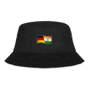Indien Design für stolze Deutsch-Inder - Bucket Hat - Schwarz - Vorne - Lela (165cm)