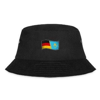 Kasachstan Design für stolze Deutsch-Kasachen - Bucket Hat - Schwarz - Vorne - Lela (165cm)