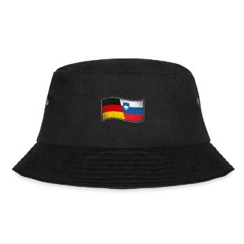 Slowenien Design für stolze Deutsch-Slowenen - Bucket Hat - Schwarz - Vorne - Lela (165cm)