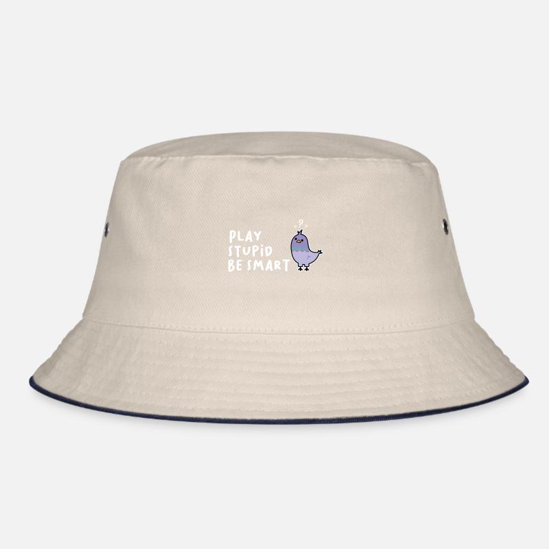 Smart Pigeon Fun Design for Pigeon Lovers Bucket Hat