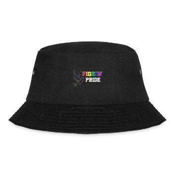 Pigeon Pride LGBTQIA Design for Pigeon Lovers - Bucket Hat - black - Front - Lela (165cm)