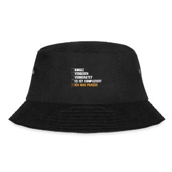 Panzerfahrer Soldat Panzer - Bucket Hat - Schwarz - Vorne - Lela (165cm)