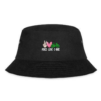 Electric Bike Cycling Biker E-Bike - Bucket Hat - black - Front - Lela (165cm)
