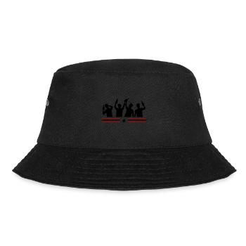 Junggesellenabschied Party Gruppe - Bucket Hat - Schwarz - Vorne - Lela (165cm)