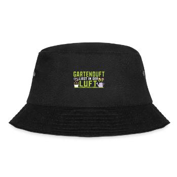 Kleingarten anfänger Gartenduft liegt in der Luft - Bucket Hat - Schwarz - Vorne - Lela (165cm)