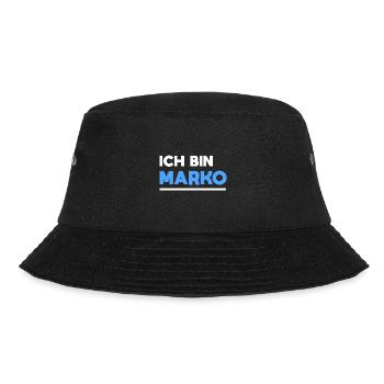 Marko Name Spruch für stolze Markos - Bucket Hat - Schwarz - Vorne - Lela (165cm)