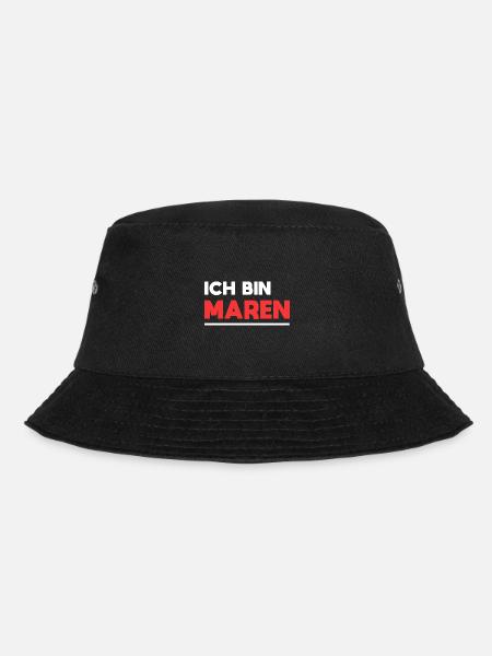 Maren Name Spruch für stolze Marens - Bucket Hat - Schwarz