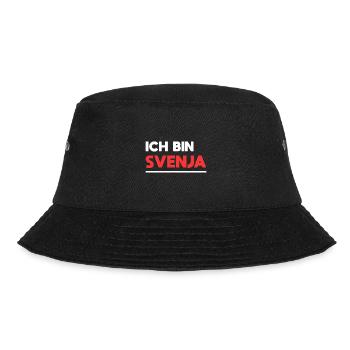 Svenja Name Spruch für stolze Svenjas - Bucket Hat - Schwarz - Vorne - Lela (165cm)