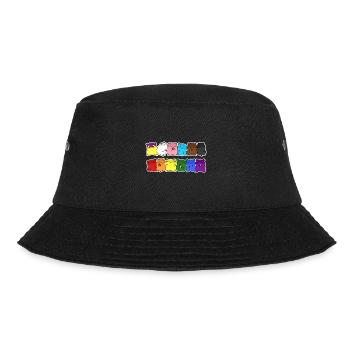 Pride Progress Flagge Hamster Gleichberechtigung - Bucket Hat - Schwarz - Vorne - Lela (165cm)