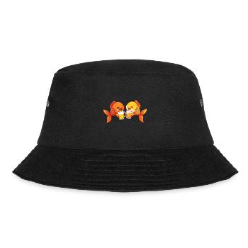 Goldfische Comic Bier Lustig Party - Bucket Hat - Schwarz - Vorne - Lela (165cm)