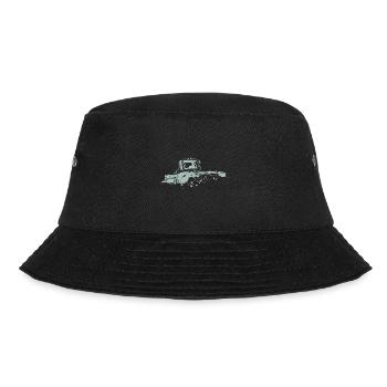 Pistenraupe Ski Wintersport Skifahrer Silhouette - Bucket Hat - Schwarz - Vorne - Lela (165cm)