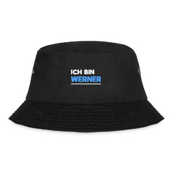 Werner Name Spruch für stolze Werner - Bucket Hat - Schwarz - Vorne - Lela (165cm)