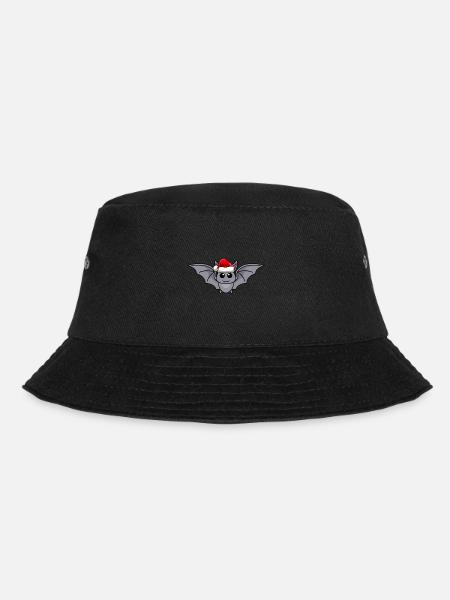 Fledermaus Comic Weihnachten - Bucket Hat - Schwarz