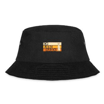 Kaninchen Hase - Bucket Hat - Schwarz - Vorne - Lela (165cm)