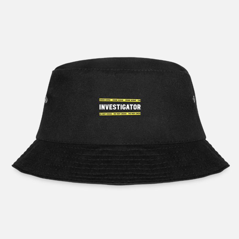 Spurensicherung - Kripo Polizei Kriminaltechnik - Bucket Hat - Schwarz