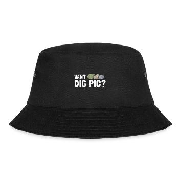 Mineraliensammler und Erze Mineralien Fan - Bucket Hat - Schwarz - Vorne - Lela (165cm)