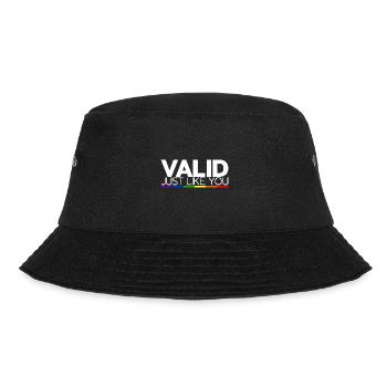 Valid Just Like You - Bucket Hat - Schwarz - Vorne - Lela (165cm)
