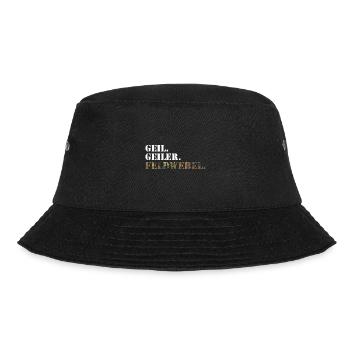 Geil. Geiler. Feldwebel. Bundeswehr Soldat - Bucket Hat - Schwarz - Vorne - Lela (165cm)