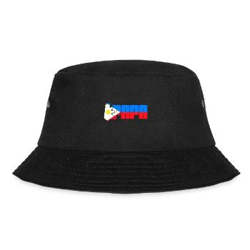 Papa Design für stolze Pinoys - Bucket Hat - Schwarz - Vorne - Lela (165cm)