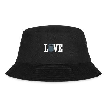Kettlebell Workout Fitness Training - Bucket Hat - Schwarz - Vorne - Lela (165cm)