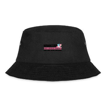 Oma Einhorn Einhorn Mama Oma Geschenk - Bucket Hat - Schwarz - Vorne - Lela (165cm)