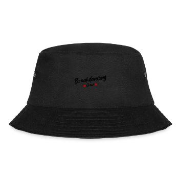 Breakdancing Crew Herz - Bucket Hat - Schwarz - Vorne - Lela (165cm)
