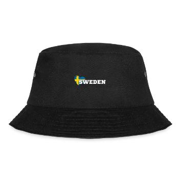Schweden Wikinger Sverige Skandinavien Volk - Bucket Hat - Schwarz - Vorne - Lela (165cm)