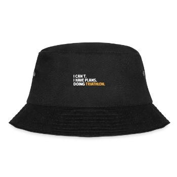 I Can't I Have Plans Doing Triathlon Triathlete - Bucket Hat - black - Front - Lela (165cm)