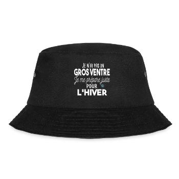 Gros ventre obèse régime. Cadeau humour homme gros - Bob - noir - Devant - Lela (165cm)