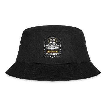 Traumpaar seit 25 Jahren Silberhochzeit Geschenk - Bucket Hat - Schwarz - Vorne - Lela (165cm)