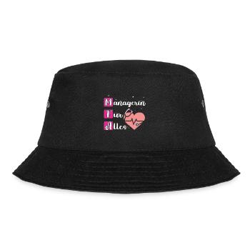 Ausbildung Medizinische Fachangestellte MFA - Bucket Hat - Schwarz - Vorne - Lela (165cm)