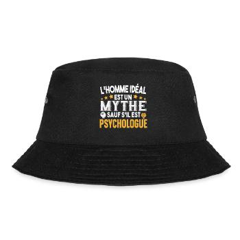 Psychologue Psychologie Métier Humour Cadeau - Bob - noir - Devant - Lela (165cm)