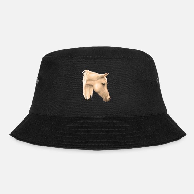 Pferdemotiv - Bucket Hat - Schwarz
